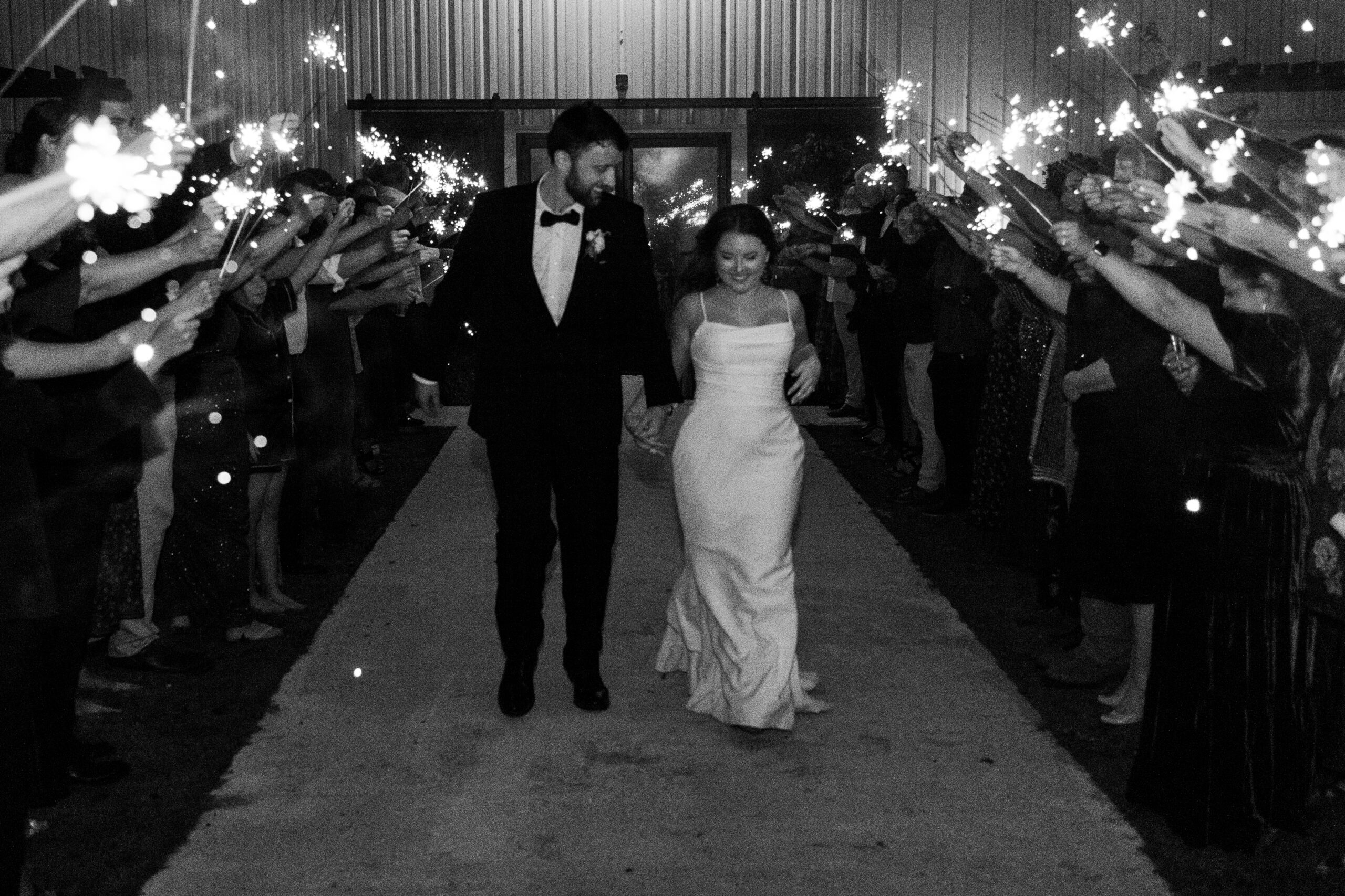 sparkler exit at belle's venue and farms