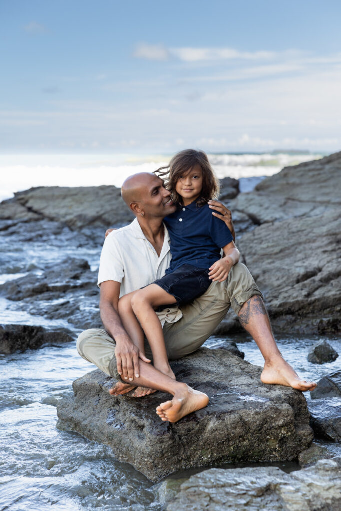 father and son photo ojochal costa rica