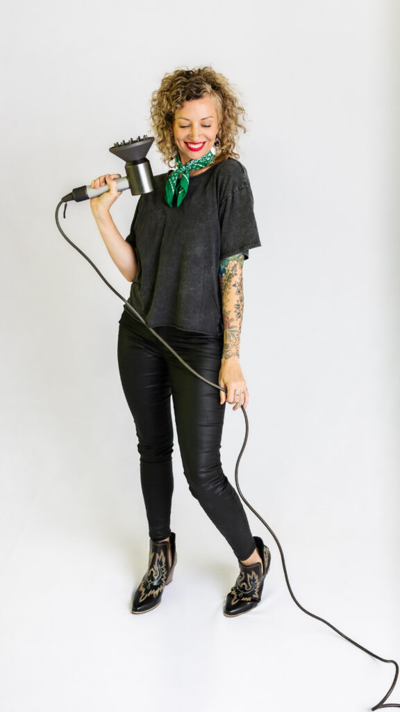 studio branding portraits for hair stylist